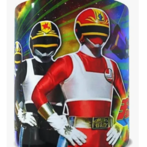 Caneca Séries Tokusatsu Changeman Cerâmica 325 Ml Branco Changeman