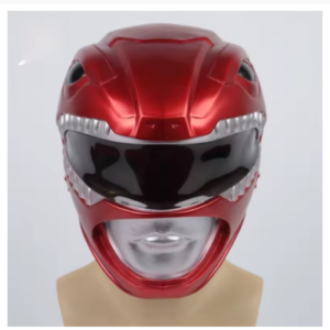 Capacete Power Rangers de Halloween, Super-herói, Equipe Guerreiro Vermelho, Máscara de Cosplay, Acessórios de Fantasia para Adultos e Crianças