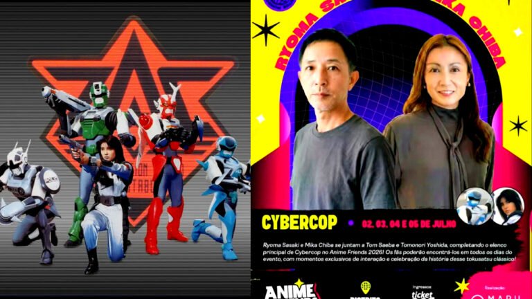 Tomoko e Mercúrio de Cybercop são confirmados no Anime Friends 2026