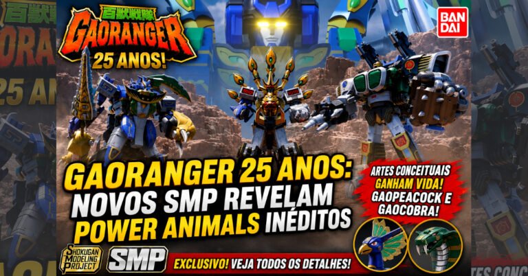 GaoRanger 25 Anos: Novos SMP Revelam Power Animals Inéditos